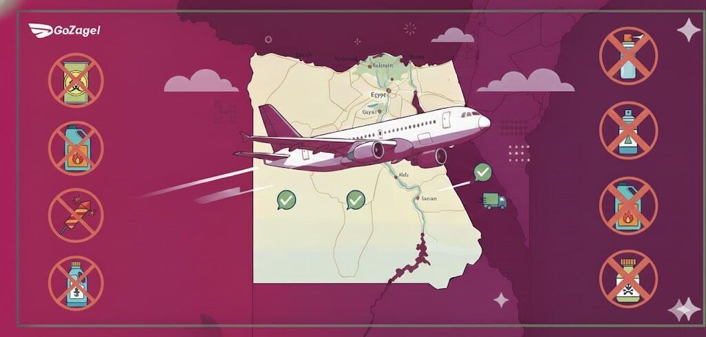 شحن جوي: ما هي المواد الممنوع شحنها دوليًا من مصر؟ مع جوزاجل 